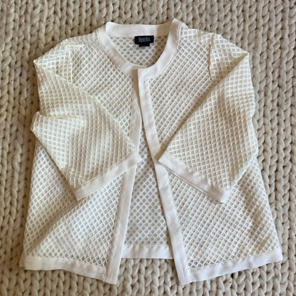 Objects Dart Collarless Embroidered Blazer - Picture 2 of 3